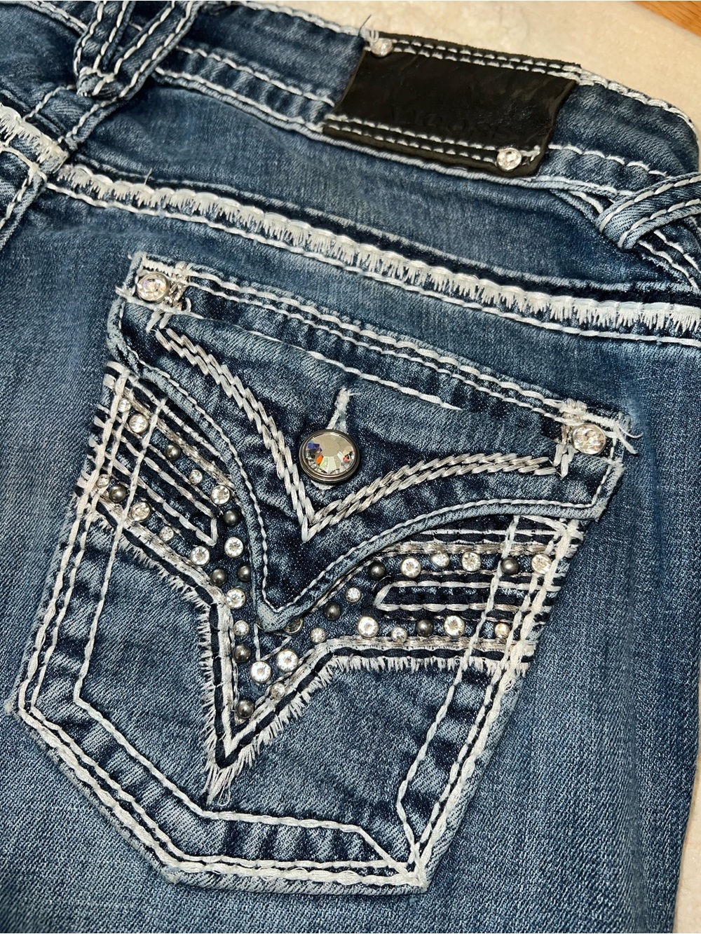 Buckle Vigoss Women’s Blue Boot Cut Jeans! Size 11/12 Length 33. Excellent - Picture 15 of 16